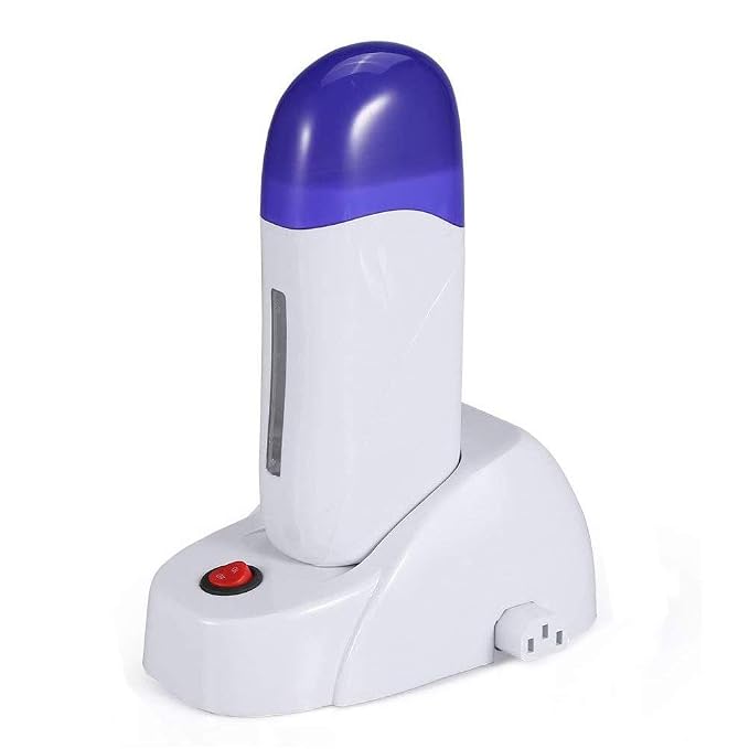 Portable Single Depilatory Roll on Wax Warmer with Heater Base for Women Men Hair leg,Armpit,Bikini