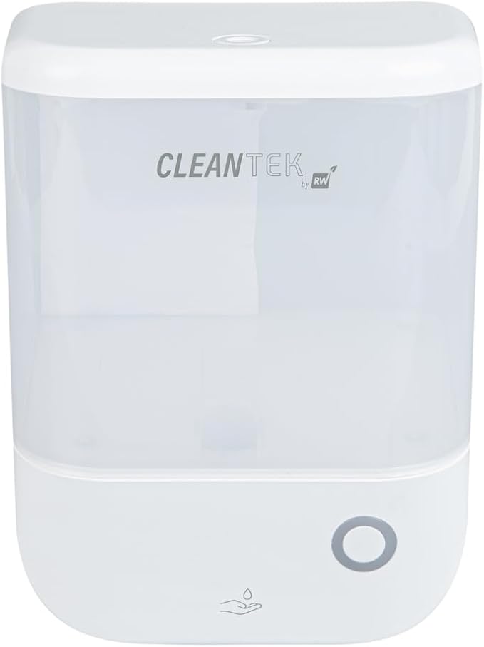 Restaurantware Clean Tek Professional 34 Ounce Automated Soap Dispenser 1 Touchless Wall-Mountable Soap Dispenser - With Security Key Clear Plastic Soap Dispenser Transparent For Liquid Soap