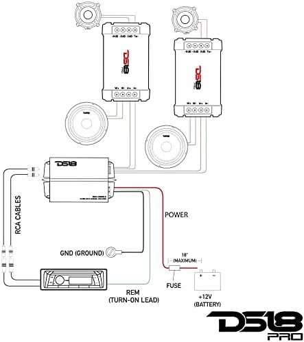 DS18 PRO-CFX 2-Way Car Audio Passive Crossover, Great for Tweeters & Mid-Range Speakers - Power Handling Up to 300 Watts (2 Pack)