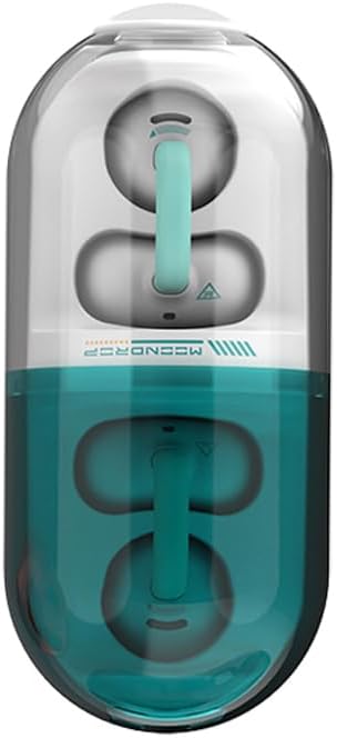 Moondrop Pill Open Ear Headphones Bluetooth 6.0 OWS Hanging Earphones IPX4 Open Ear Clip Wireless Earbuds Built-in AI ENC MD-0WS-003 (Green)