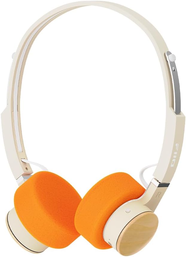 FiiO EH11 Retro On-Ear Bluetooth Headphones, LDAC Hi-Res Wireless, Lightweight 92g, 30H Playtime, Dual Device Connection, App EQ & Gaming Mode, Built-in Mic, Off-White