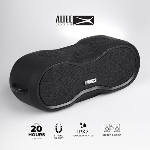Altec Lansing - Portable Bluetooth Speaker, Waterproof IP67
