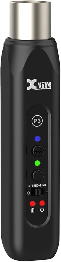 Xvive P3 Bluetooth XLR Receiver for Audio Mixer, Active PA, DJ Systems