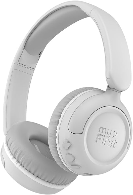 myFirst CareBuds Max Kids Headphones, Wireless & Wired Bluetooth Headphones for Kids with Mic, 85/94dB Volume Limit, 52H Playtime, Fast Charge, Dual Audio Sharing, on Ear Toddler Headphones