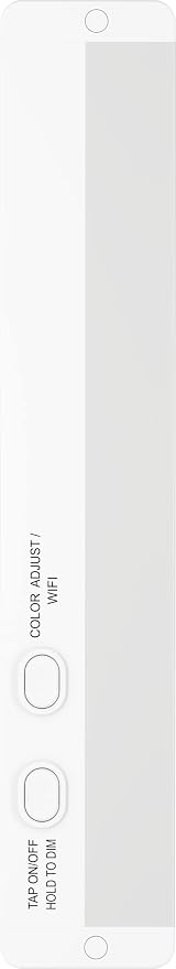 Good Earth Lighting 24" WI-FI Smart Plug-in Undercabinet Bar RGB+CCT Changing (2700-6500K), Dimmable, 1000 Lumen, White