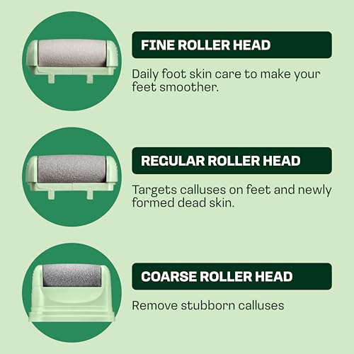Electric Callus Remover & Foot Deodorizer Spray Bundle - Pedicure Tool + Talc-Free Non-Aerosol Odor Control (Eucalyptus Mint)