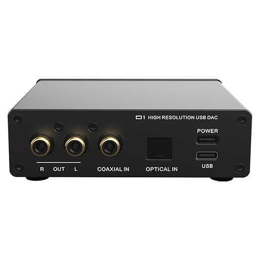 SMSL D1 Hi-Res Audio Dac Rohm BD34352EKV chip Touch Control RCA ouput 768kHz/32bit DSD512 THD+N 0.00038%, Audio DAC Dual USB/Optical/Coaxial Input SNR126dB for Phone/pad/PC/TV/DVD Home Desktop DAC