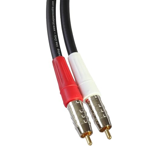 Blue Jeans Cable LC-2 Stereo Audio Cables (Black, 10 Foot)