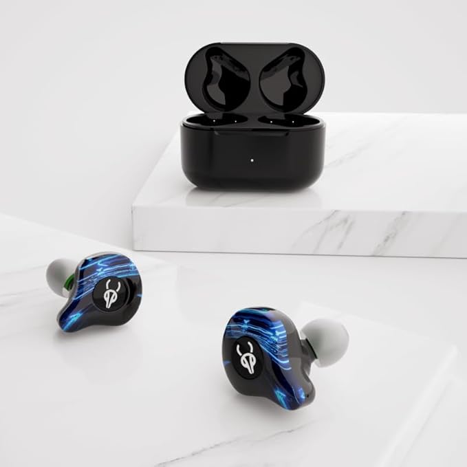 Sabbat G12 Elite TWS Wireless Bluetooth 5.4 Earbuds Gaming Music Noise Reduction in-Ear Headphones with Mic 6D Soundscape Charging Case Suitable for iOS, Android(Unity)