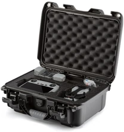 NANUK 915 DJI™ Mini 5 Pro Fly More Combo Plus - Waterproof Hard Case with Drone Foam Insert, Crushproof, Portable Travel Case, Made in Canada - Black (15.8" x 12.1" x 6.8")