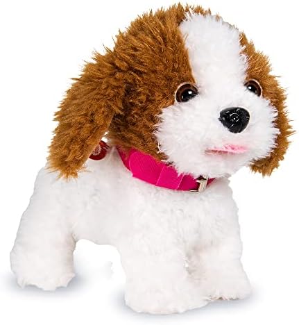 WEofferwhatYOUwant Interactive Voice Command Robot Dog – Plush Goldendoodle Teddy Toy – Responds to 12 Commands – Walks, Barks, Dances, Sings – Smart Talking Robotic Pet for Kids, Toddlers, Seniors