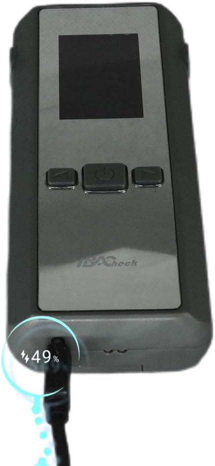 Breathalyzer | Rechargeable Portable Breath Alcohol Tester, Accuracy Breath Alcohol Detector 13x13mm Fuel Cell Sensor. Personal & Professional, User Friendly