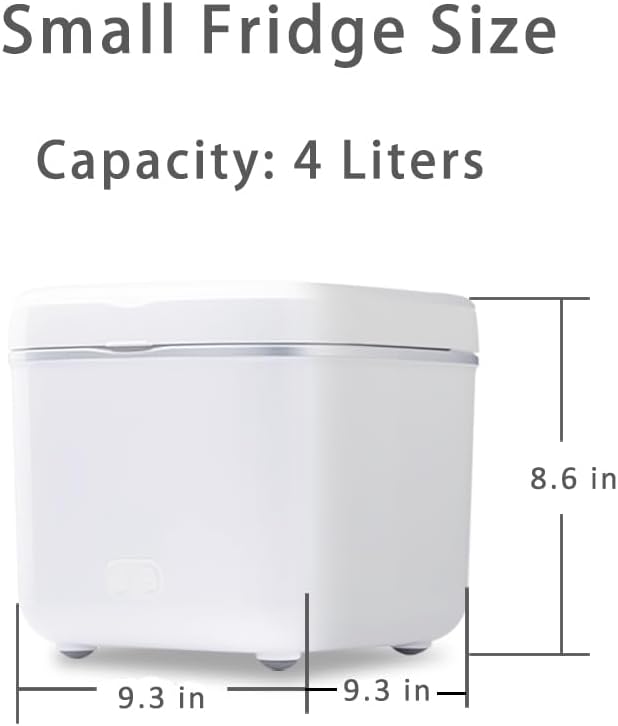 Skincare Fridge - Mini Fridge Cooler and Warmer for Makeup Red