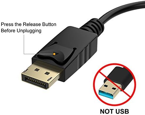 Moread DisplayPort (DP) to VGA Adapter, 5 Pack, Gold-Plated Display Port to VGA Adapter (Male to Female) Compatible with Computer, Desktop, Laptop, PC, Monitor, Projector, HDTV - Black