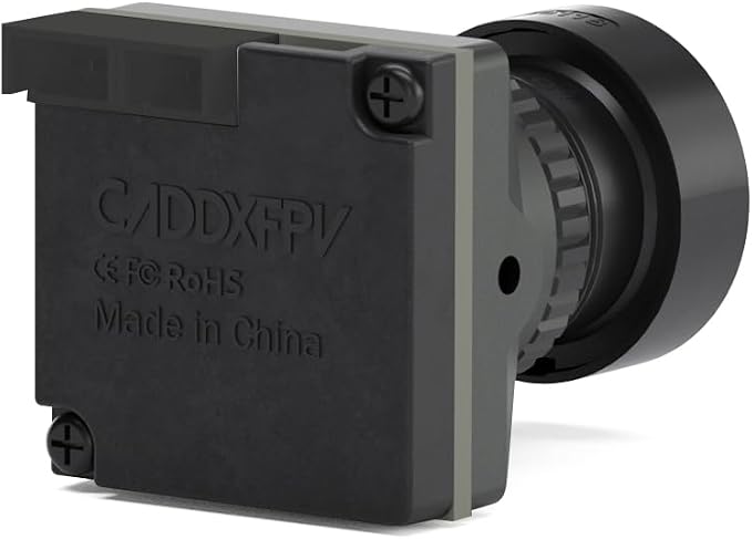 CaddxFPV Ratel Pro FPV Micro Camera - Ratel Pro, 1/1.8" Sensor, 1500TVL WDR, NTSC/PAL & 16:9/4:3 Switchable, OSD Menu, 2.8mm Lens, 125° FOV, Low-Light Analog Camera for Racing Drone
