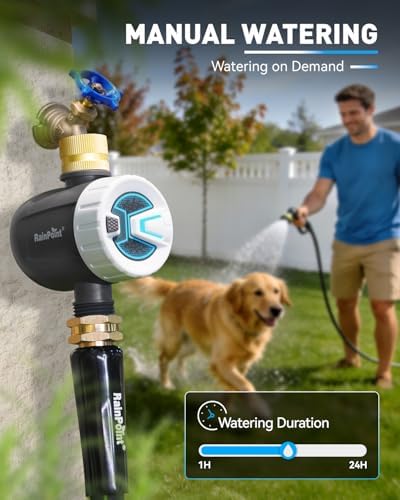 RAINPOINT WiFi Water Timer, Sprinkler Timer for Garden Hose with 2 WiFi Hubs