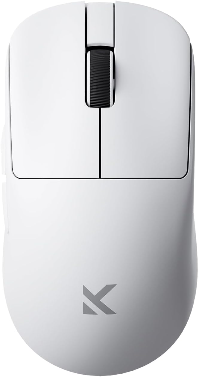 MCHOSE L7 Pro Wireless Gaming Mouse Super Light 39g, Gaming Mouse Esport with 26K DPI, Optical Switch, Programmable Buttons, Dual 8K Polling and PAW3395 Sensor, Tri-Mode Connection, PC/Mac - White
