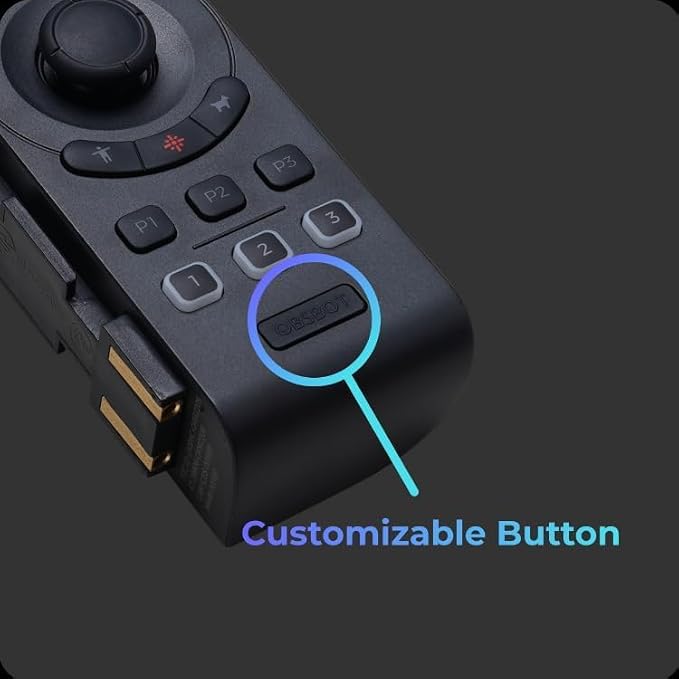 OBSBOT Tail Series Smart Remote Controller, PTZ Control via Gimbal Button or Wrist Movements, Bluetooth Wirelessly Connect up to 3 OBSBOT Tail 2/Air and Control Over Tail Air/Tail 2 Various Features.