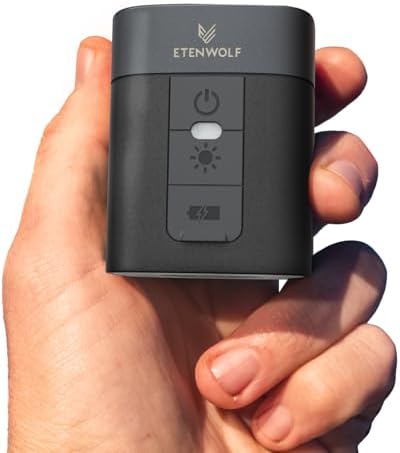 ETENWOLF AIR 3 Air Pump for Inflatables & L1 Flashlight Rechargeable, Mini Flashlight with Fun Stickers