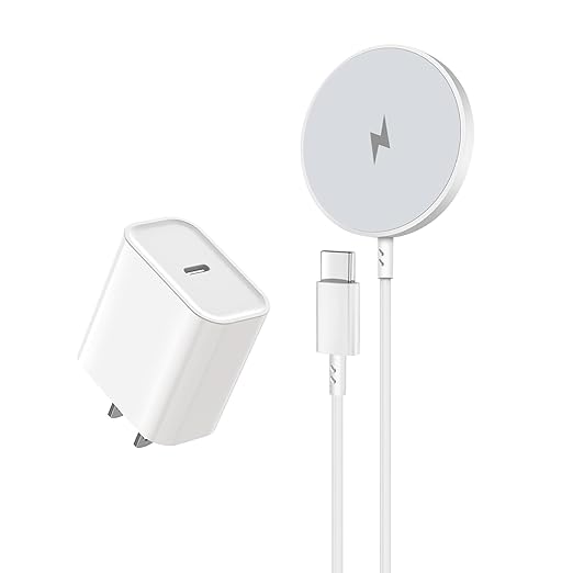 iPhone Wireless Charger,15W Fast Apple Mag-Safe Charger Magnetic Charging Pad iPhone Mag Safe Charging for iPhone 17Pro Max/16 Pro Max/16Pro/16/iPhone 15Pro Max/15 Plus/14/13/12/AirPods 3/2/Pro/Pro 2