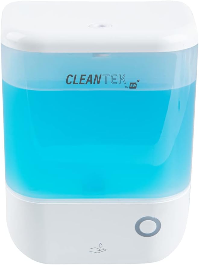 Restaurantware Clean Tek Professional 34 Ounce Automated Soap Dispenser 1 Touchless Wall-Mountable Soap Dispenser - With Security Key Clear Plastic Soap Dispenser Transparent For Liquid Soap
