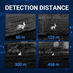 High-Sensitivity Handheld Thermal Monocular,Thermal Night Vision Imaging Monocular with Heat Vision for Hunting, 8X Digital Zoom, Adjustable Palettes & Brightness, 15mm Focal Length 256x192