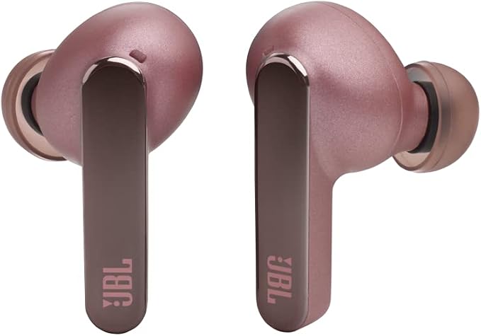 JBL Live Pro 2 - True Wireless Noise Cancelling Earbuds, up to 40 Hours of Playback with Wireless Charging, 6 mics for Perfect Calls, Touch & Voice Control, IPX5 Water Resistant (Rose)