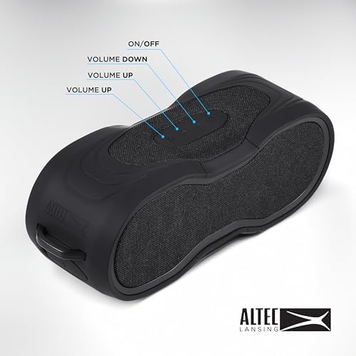 Altec Lansing - Portable Bluetooth Speaker, Waterproof IP67