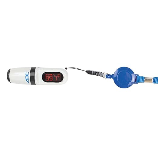 ADC Adtemp Mini 432 Non-Contact Infrared Thermometer for Ears and Forehead, Touchless, Fast Reading, Dual Scale Thermometer