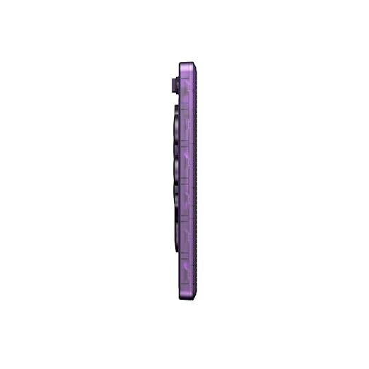 8BitDo All-Button Arcade Controller for Switch & Windows – 3 Connection Modes, Low-profile Linear Switches, 4 Programmable Buttons, Hot-swappable PCB - Transparent Purple Signature Edition