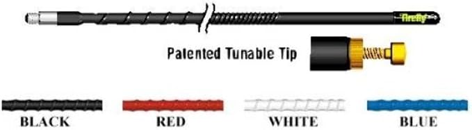 FireStik FL3-B Three Foot FireFly Antenna With Tuneable Tip (Black)