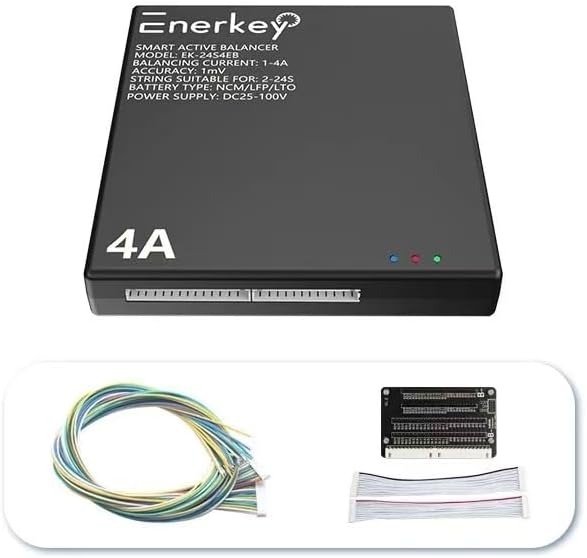 4A Smart Active Balancer 2S-24S Li-ion LiFePO4 Lithium 12V-100V Battery Equalizer