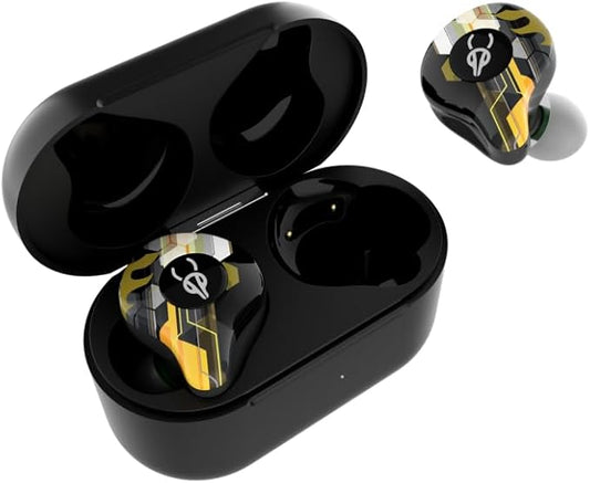 Sabbat G12 Elite TWS Wireless Bluetooth 5.4 Earbuds Gaming Music Noise Reduction in-Ear Headphones with Mic 6D Soundscape Charging Case Suitable for iOS, Android(Harmony)