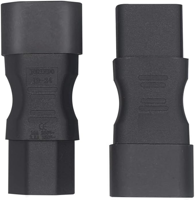 (10Packs C14 to C13 Adapter, Connects Computers, Servers, Printers, Monitors and More