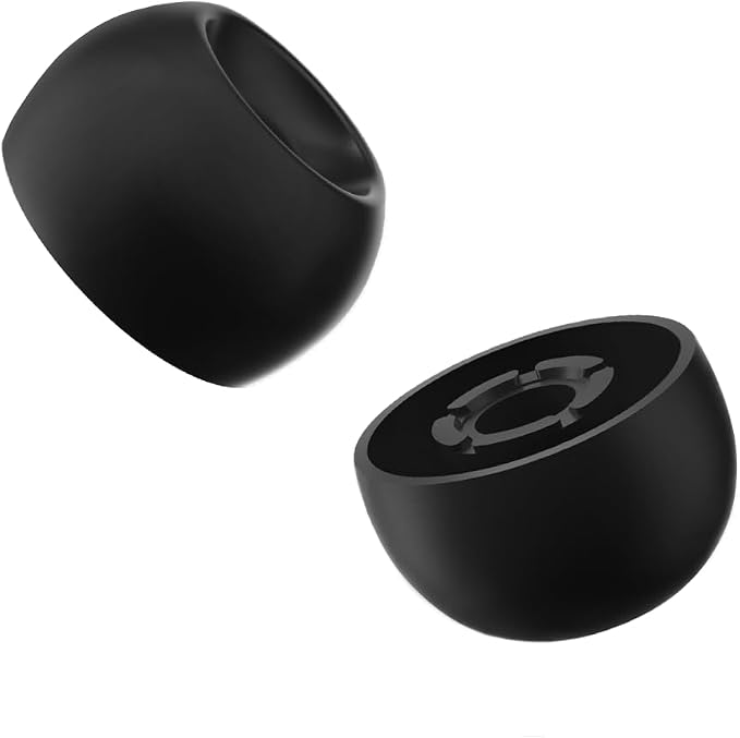 Divinus Velvet Wide Bore Silicone Eartips for 4-6mm Nozzle, Replaceable IEM Earbud Tips with Enhanced Sound Quality and Comfort (S(3 Pairs))