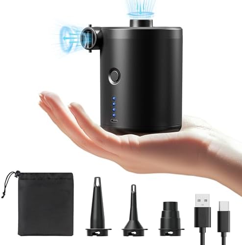 QPAU Inflatable River Tube and Electric Air Pump