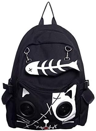 Lost Queen Kitty Speaker Backpack (White)
