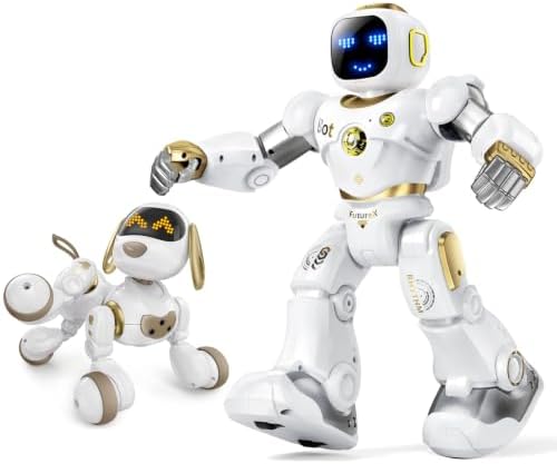 Ruko 1088 Smart Robot Toys for Kids and 18011 White Smart Robot Dog