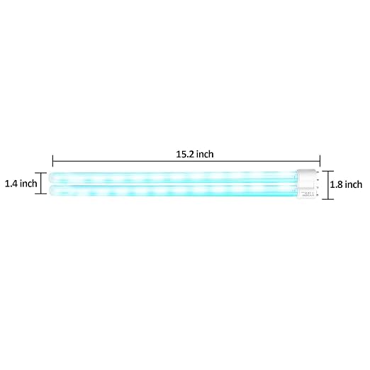 Feefir UV Light Sanitizer Replacement Light Bulb with Ozone | 38W UV Light Bulb,UVC Home Disinfection Device Light Bulb,1 Count