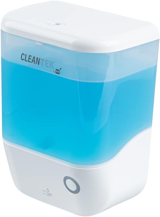 Restaurantware Clean Tek Professional 34 Ounce Automated Soap Dispenser 1 Touchless Wall-Mountable Soap Dispenser - With Security Key Clear Plastic Soap Dispenser Transparent For Liquid Soap