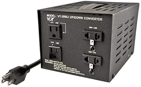 VCT VT-2000J - Japanese Step Up/Down Voltage Transformer Converts Japan 100 Volts To 110V OR Vice Versa - 2000 Watt
