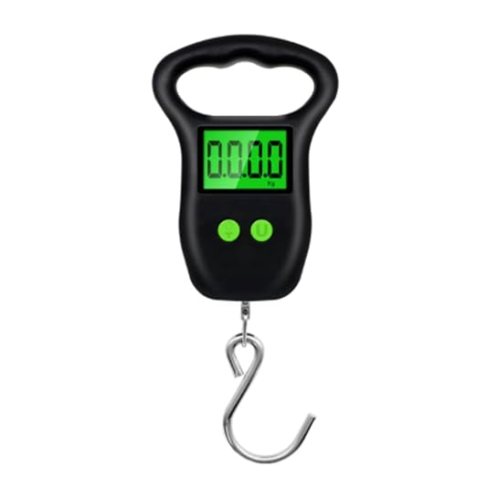 JSEIAJB Newest 50kg/110lb Hanging Scale Digital Portable Luggage Weight Backlight Hook Fishing Weigh