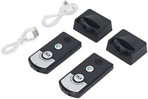 Wireless Intercom with HD Clarity, 1000ft Range, Rechargeable 1800mAh Battery, Easy Setup for Indoor Outdoor, Elderly & Kids Room Communication