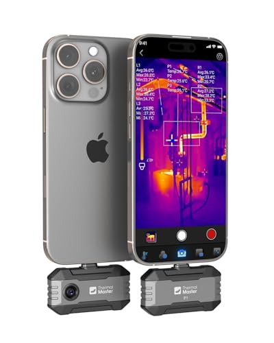 Thermal Master P1 with Type-C to Lightning Adapter, Thermal Camera for iPphone and Android