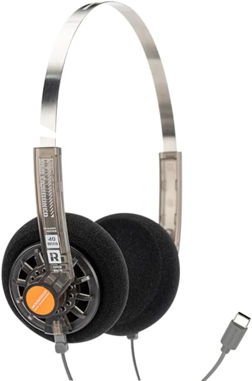 Moondrop Old Fashioned 40mm On-Ear Headphone with 0.78mm 2pin Open-Back Headphone (USB-C Jack)