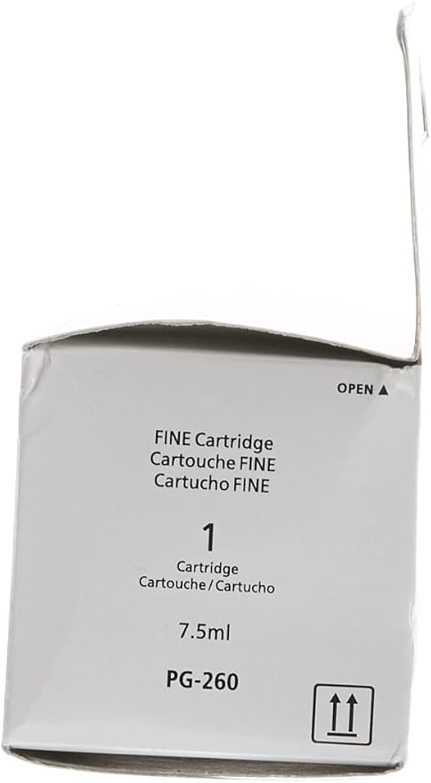Canon PG-260 Genuine Black Ink Cartridge, Compatible with TS5320/6420/6420a,TR7020/7020a (Pack of 2)