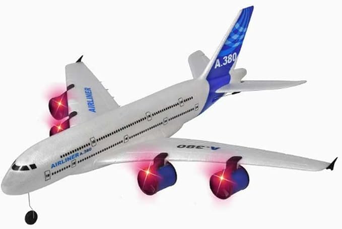 RC Airplane 2.4GHZ Remote Control Airplane Remote Control Passenger Aircraft RC Drone Toy RC Airliner Four Motor RC Plane EPP Drop Resistant RC Aircraft,Flying Lover Toy Gift