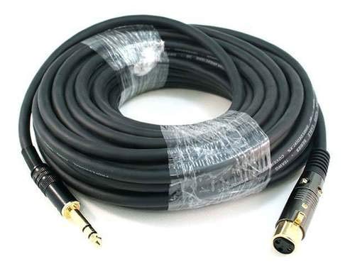 Monoprice 104770 10-Feet Premier Series XLR Female to 1/4-Inch TRS Male 16AWG Cable Black