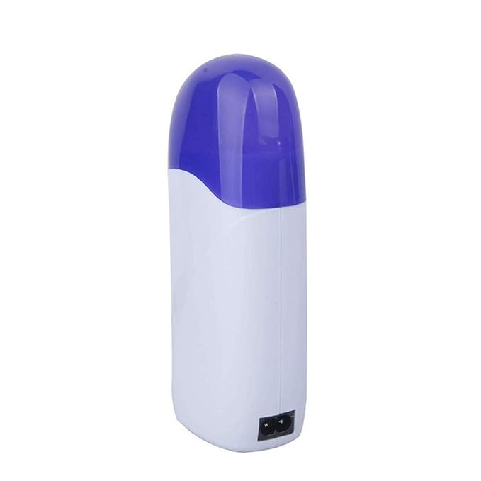 Portable Double Depilatory Roll on Wax Warmer with Heater Base for Women Men Hair leg, Armpit, Bikini