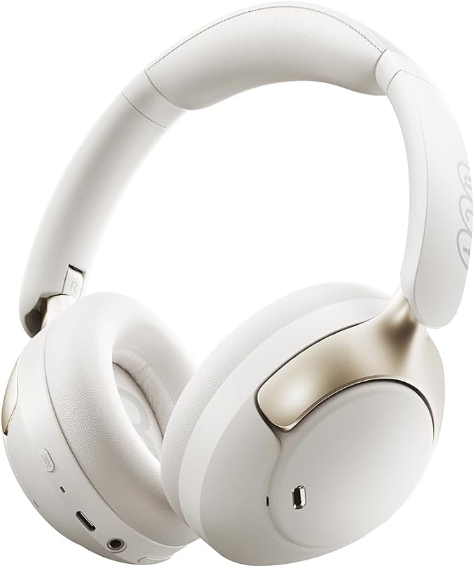 QCY H3 PRO Adaptive ANC Wireless Headphones Over Ear, 50dB Active Noise Cancellation with Multiple Modes, LDAC Hi-Res Wireless Audio, 55H Playtime, Custom EQ via App, Bluetooth 5.4